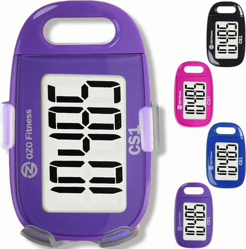 Miniatura 9 de Clip-on 3D Pedometer for Walking Steps Counter with Lanyard, Simple Exercise Tracker for Women and Seniors with Large Accurate Digital Display, Azul