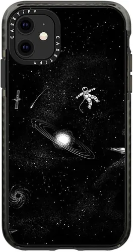 Miniatura 16 de CASETiFY Impact - Funda para iPhone 11 - Flower Power Retro - Negro Transparente
