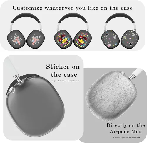 Miniatura 5 de Funda para AirPods Max, funda antiarañazos, funda para orejeras, cubierta para auriculares o diadema para AirPods Max. TPU suave y silicona 3