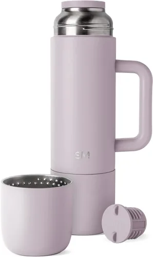 Miniatura 13 de Simple Modern Botella de Bebida Caliente Aislada de 36oz con 2 Tazas Termo de Café de Viaje para Bebidas Calientes Tapa de Girar y Verter