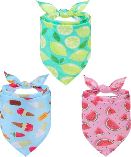 Miniatura 25 de EXPAWLORER Bandanas de Halloween para perro, paquete de 4 bandanas reversibles para perros para disfraz de niños y niñas, bufandas triangulares