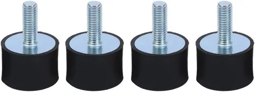 Miniatura 9 de Soportes de goma M4 amortiguadores antivibración Silentblock bobinas para coche y barco, paquete de 4 (M4 0.394 x 0.394 in)