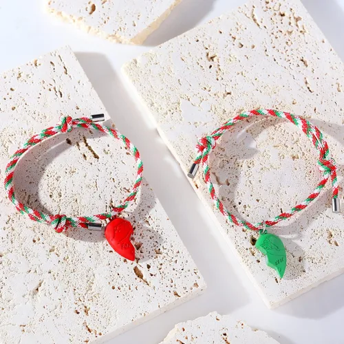 Miniatura 3 de COTATI Pulsera de Halloween con dijes de película de terror y grito de terror, pulsera de eslabones de Navidad para mujer