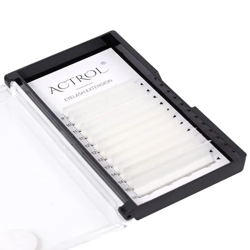 Miniatura 13 de Extensiones de pestañas de colores Easy Fan de 0.354-0.630 in, mezcla de blanco, rizo D, fácil de abanear, 0.003 in, suministros de pestañas