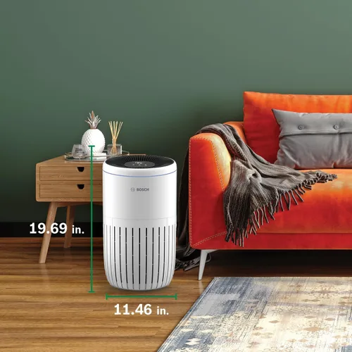Miniatura 10 de BOSCH - Purificador de aire para el hogar (cubiertas, 1345 pies cuadrados), filtro 3 en 1 para polen, humo, polvo, caspa, contaminación al aire