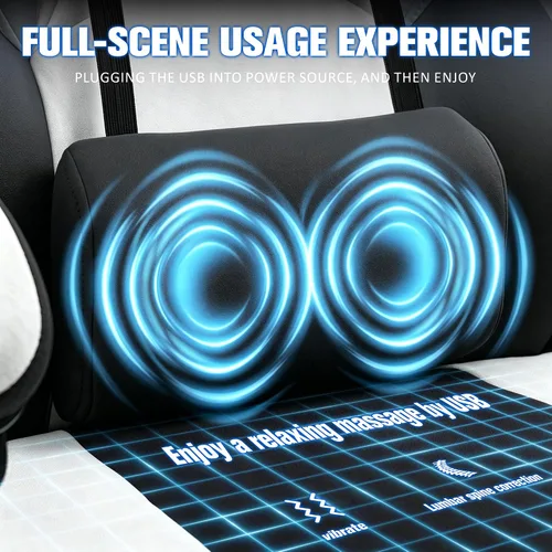 Miniatura 5 de Gaming Chair with Footrest Fabric Gaming Chair for Adults with Massage Lumbar Support, High Back Ergonomic Computer Chair, Pocket Spring Cushion