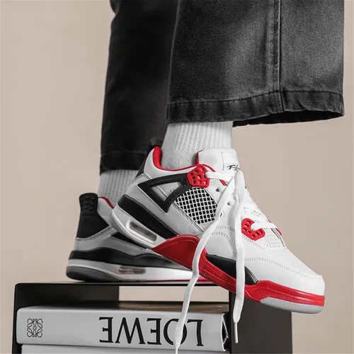 Miniatura 3 de Hoaeiewds Zapatos de baloncesto retro de moda de tendencia para niños grandes, zapatos deportivos para niños casuales al aire libre, zapatillas
