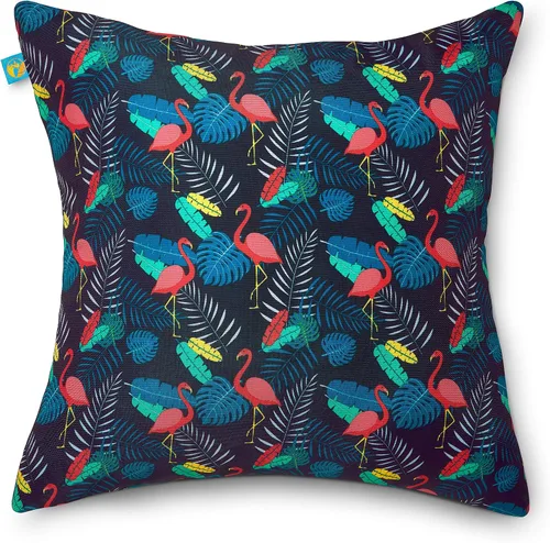Miniatura 7 de Duck Covers Almohadas decorativas resistentes al agua, 18 x 18 pulgadas, paquete de 2, flamenco para después de fiesta, cojines de asiento de silla