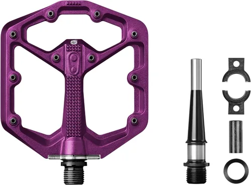 Miniatura 4 de Crankbrothers Stamp Pedales Planos MTB - Pedales de Bicicleta Ligeros, Versátiles y Duraderos de Tamaño Específico Púrpura