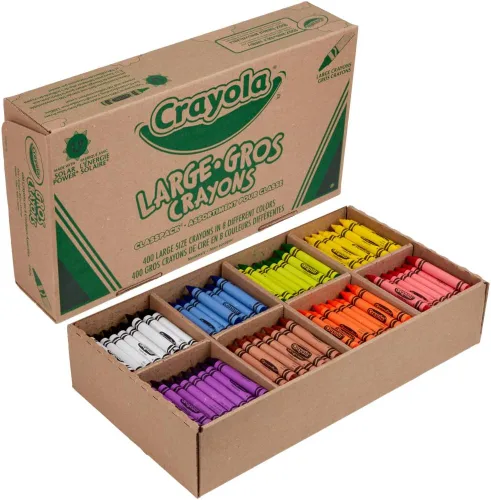 Miniatura 3 de Tamaño grande Classpack Crayons, 50 cada uno de 8 colores, 400Box