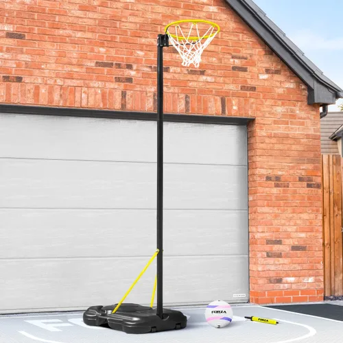 Miniatura 5 de FORZA Poste de Netball independiente [aro de tamaño reglamentario] - Altura ajustable de 8 pies a 10 pies