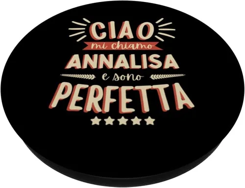 Miniatura 2 de Annalisa Idea Regalo Personalizzata Amica Nome Divertente PopSockets Standard PopGrip