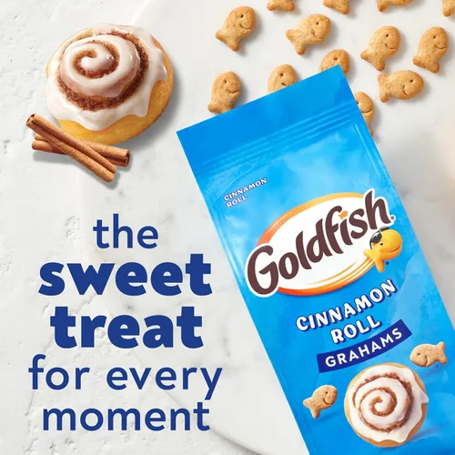 Miniatura 4 de Goldfish Grahams Galletas Snack Horneadas Sabor Rollo de Canela, Bolsa de 6.6 Oz