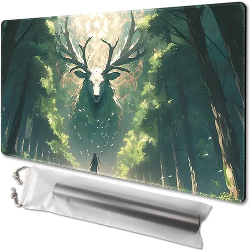 Miniatura 30 de MTG - Tapete de juego de tamaño 24 x 14 pulgadas, impresión antideslizante, ideal para entusiastas de los juegos de cartas, tapete de juego TCG
