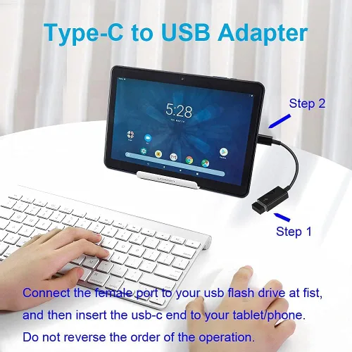 Miniatura 6 de Adaptador USB C a USB [Paquete de 2], Cable OTG Tipo C Macho a USB A Hembra Adaptador Usb a Usbc-c Compatible con Macbook Pro/Air iPad Pro 2022 2021