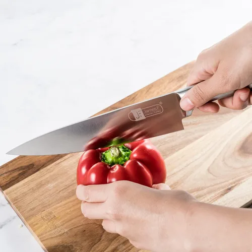 Miniatura 5 de Juego de cuchillos de cocina de 17 piezas aptos para lavavajillas con bloque súper afilado de acero inoxidable para cocina con bloque, tijeras