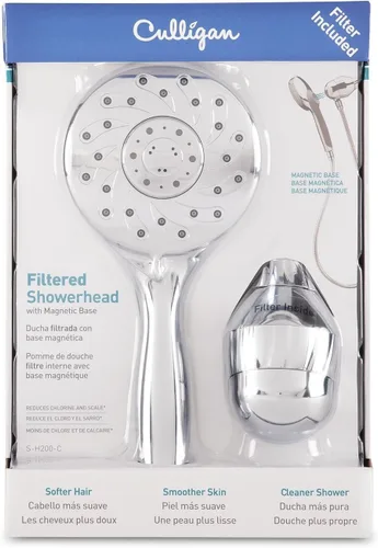 Miniatura 4 de Cabezal de regadera de la marca Culligan, modelo S-W100-BN, con masajeador, para pared, con acabado de níquel cepillado., S-H200-C