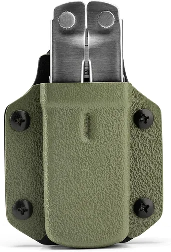 Miniatura 10 de TACTICAL GEEK TX1 - Funda multiherramienta EDC, funda ajustable con clip trasero para cinturón, multiherramienta no incluida (negro)