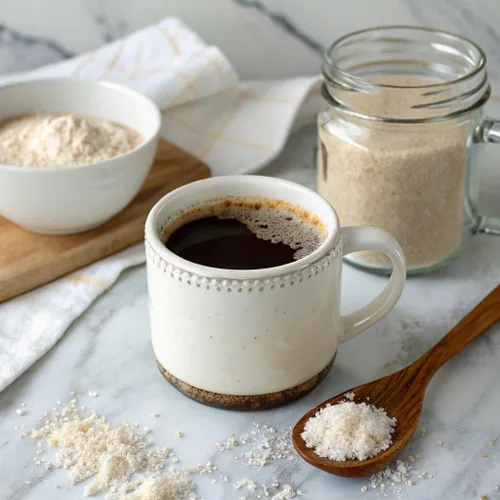 Miniatura 4 de Vita Guard 10 Café de Hongos en Mezcla Instantánea – Melena de León, Cordyceps y Reishi – Café Árabe Premium con Polvo de Coco – Concentración