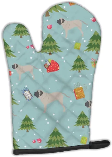 Miniatura 146 de Caroline's Treasures BB4872OVMT - Guante de horno de Navidad Affenpinscher resistente al calor, grueso para sartenes calientes y horno, manopla
