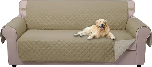 Miniatura 25 de U-NICE HOME Funda de sofá reversible para perros con correas elásticas, resistente al agua, protector de muebles para mascotas, funda de sofá