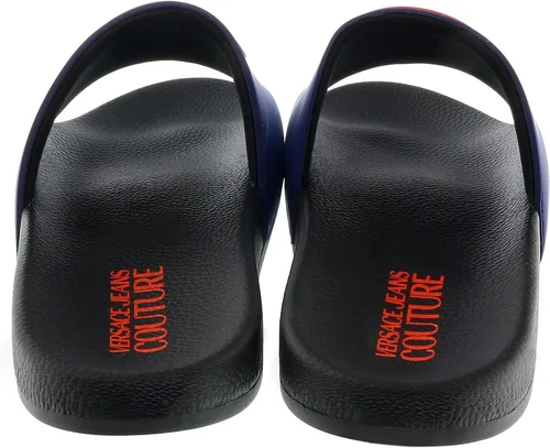 Miniatura 4 de Versace Jeans Couture Sandalia de piscina con logotipo de medallón azul marino - para hombre