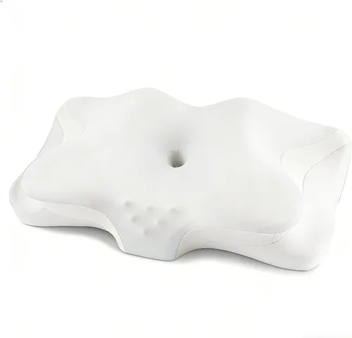 Miniatura 10 de Almohada cervical para aliviar el dolor de cuello, almohadas ergonómicas refrescantes de espuma viscoelástica para dormir, almohada de apoyo