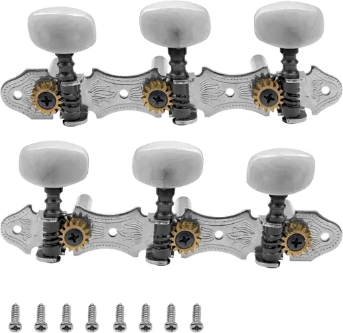 Afinadores de cuerdas de guitarra clásica, cabezales de máquina, clavijas de afinación, clavijas 3L3R 1:14 compatibles con guitarra clásica