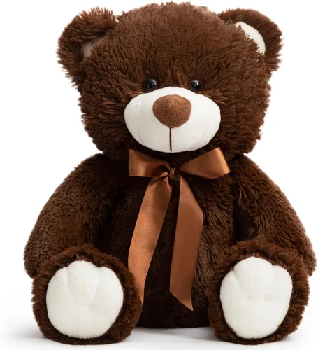 Miniatura 13 de Oso de peluche súper color, juguete de peluche para niños, novia, familia, felicitaciones, baby shower, cumpleaños, beige, 14 pulgadas