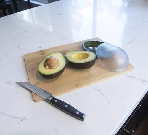 Miniatura 2 de Joie Recipiente de almacenamiento de aguacate Fresh Pod con tapa transparente a presión, mantiene las sobras medio sabrosas y firmes