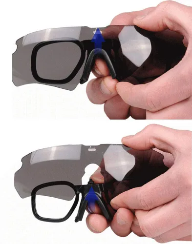 Miniatura 5 de GALAXYLENSE Anteojos de combate ANSI Z87.1 para hombres, lentes de seguridad para disparos, lentes de repuesto de policarbonato de 3
