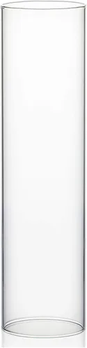 Miniatura 14 de WGVI Funda para portavelas Hurricane, ancho de 2 pulgadas, altura de 12 pulgadas, portavelas cilíndrico de vidrio transparente, tubo de chimenea