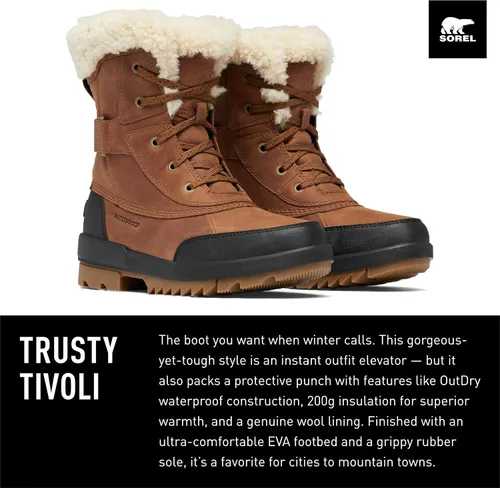 Miniatura 2 de SOREL Botas Tivoli IV Parc para mujer, botas de invierno de cuero impermeables