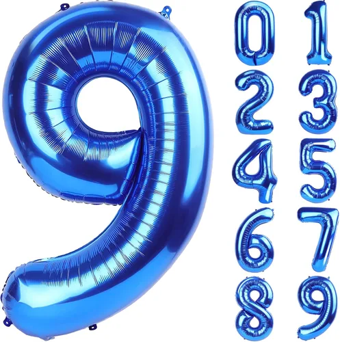 Miniatura 64 de SINBEE Globo dorado del número 10, papel de aluminio Mylar de 40 pulgadas, decoración de fiesta reutilizable para cumpleaños, aniversario, Oro