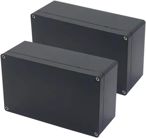 Miniatura 31 de Caja de proyecto IP65 Caja de conexiones impermeable ABS cajas eléctricas negras para bricolaje, Estuche electrónico para proyectos de energía, Caja