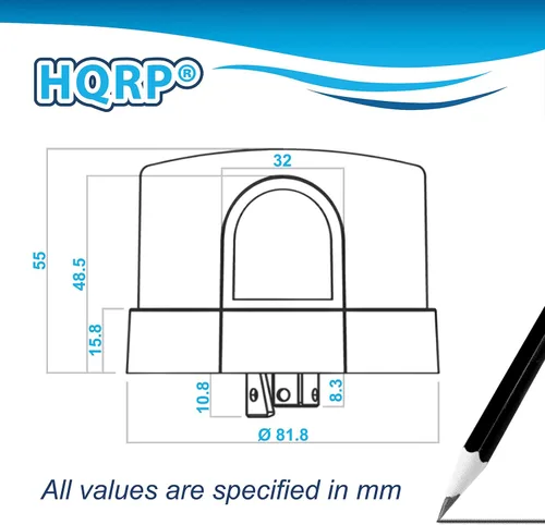Miniatura 6 de HQRP Paquete de 2 interruptores de luz para exteriores con sensor de fotocélula del atardecer al amanecer, control fotoeléctrico, enchufe de bloqueo