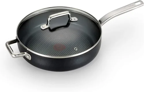 T-Fal ProGrade - Olla antiadherente Jumbo con mango con tapa y ayudante, 5 cuartos de galón, inducción, apto para horno 500F, utensilios de cocina,