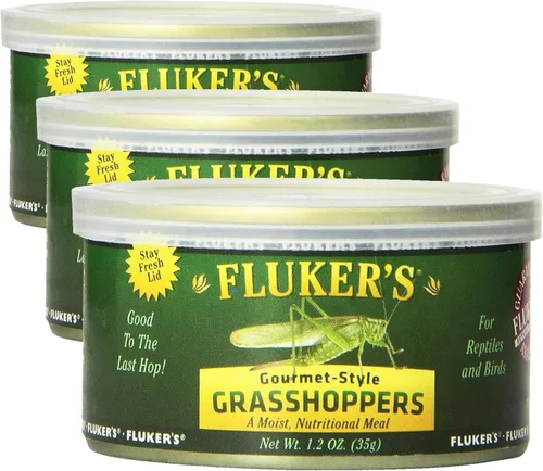 Miniatura 15 de Comida enlatada Gourmet de Fluker's para Reptiles, Peces, Aves y Animales Pequeños, Grillos, 1.2 oz