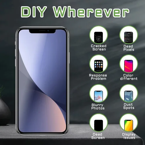 Miniatura 5 de [OLED] para iPhone Xs Max Reemplazo de pantalla de 6.5 pulgadas con altavoz frontal Sensor de proximidad OLED 3D pantalla táctil digitalizador