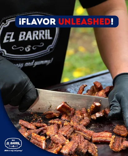 Miniatura 7 de EL BARRIL - Ahumador de carbón plegable de 15 libras, parrilla de acero inoxidable con flujo de aire de calor uniforme para carne jugosa y tierna