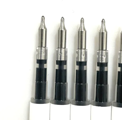Miniatura 4 de sencoo Paquete de 10 bolígrafos de tinta de gel negra de 0.020 in de repuesto para bolígrafos retráctiles