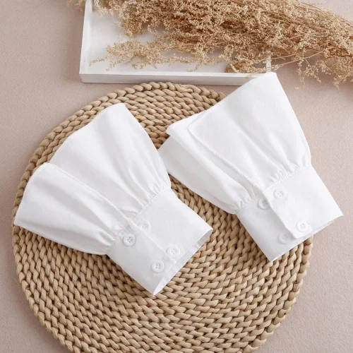 Miniatura 3 de Elegtiskas Puños de encaje para mujer, mangas desmontables, pulseras para mujeres y niñas