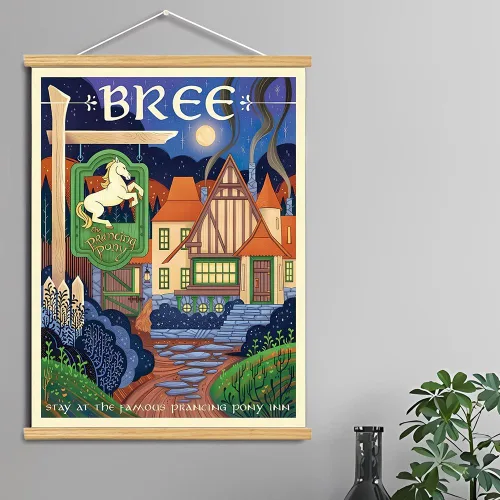 Miniatura 2 de Meksular Impresiones artísticas de pared de paisaje de la Tierra Media, pintura en lienzo, carteles de fantasía, imágenes de pared, para regalo