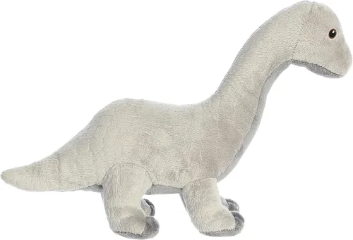 Miniatura 3 de Aurora® Animal de peluche ecológico Eco Nation™ Brachiosaurus - Conciencia ambiental - Materiales reciclados - Gris 13.5 pulgadas