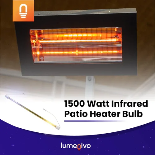 Miniatura 6 de Lumenivo Reemplazo infrarrojo de la bombilla del calentador del patio de 1500W para el calentador eléctrico del patio Firesense