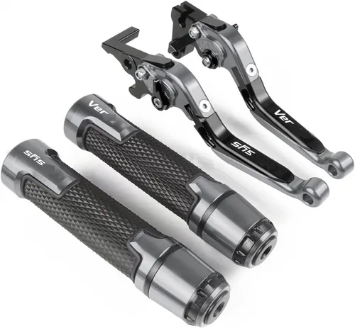 Miniatura 12 de Accesorios de motocicleta Ajustable Plegable Extensible Palanca de Embrague de Freno Manillar Manillar Agarraderas Tapón CNC para Kawasaki Z300