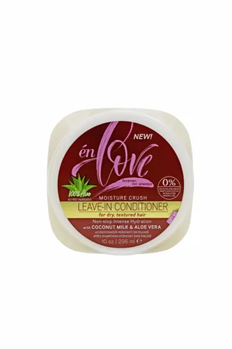 Moisture Crush - Acondicionador sin enjuague | Leche de coco orgánica y aloe vera para cabello rizado y ondulado | Restaura el cabello seco dañado