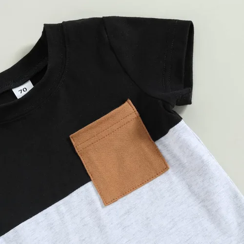 Miniatura 47 de Conjunto de camiseta de manga corta para bebé niño y niña, camiseta de manga corta, pantalones cortos casuales, ropa para recién nacidos, 6, 12, 18