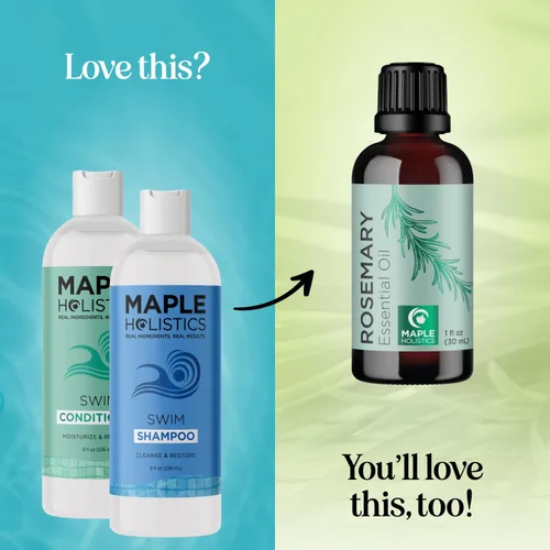 Miniatura 5 de After Swim - Juego de champú y acondicionador para nadadores con aceite de árbol de té y romero, champú clarificador para agua dura, cloro y agua
