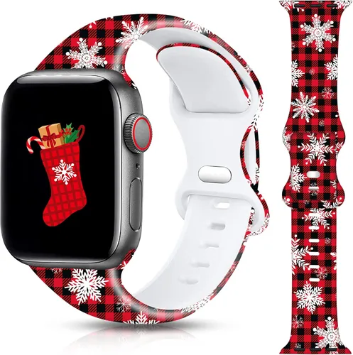 Miniatura 13 de Correa de reloj de Navidad para Halloween compatible con Apple Watch Band de 1.496 in, 1.575 in, 1.614 in, 1.654 in, 1.732 in, 1.772 in, iWatch